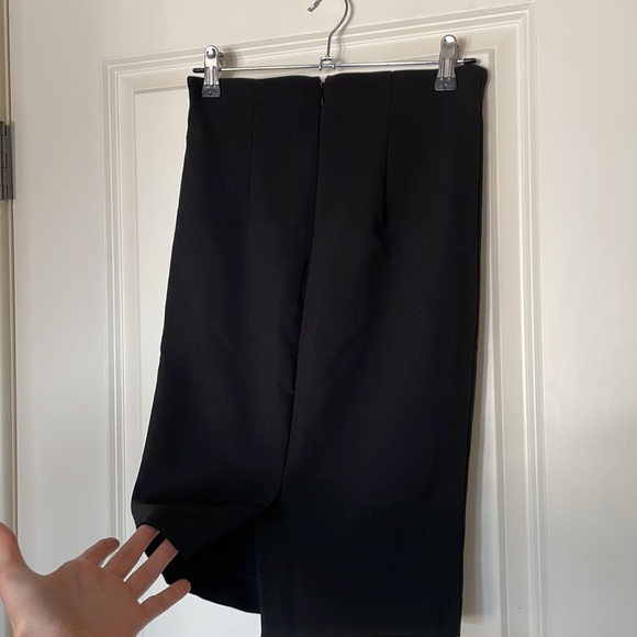 NWT Dynamite Jupe Woven Pencil Skirt in Jet Black High Waisted - Picture 4 of 9